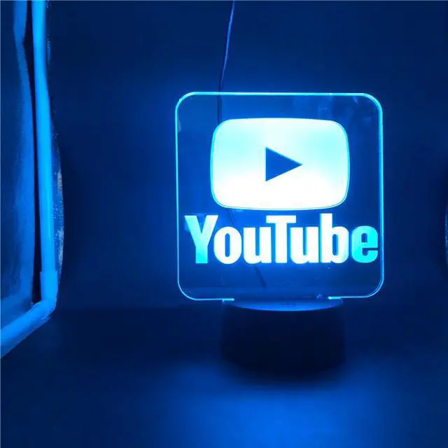 Alt view image 2 of 7 - Weastlinks Aesthetic Logo Lamp Perfect Live Streaming Room Decoration PC Desk Backlight Youtube Online Game Tabletop Light Birthday Gift