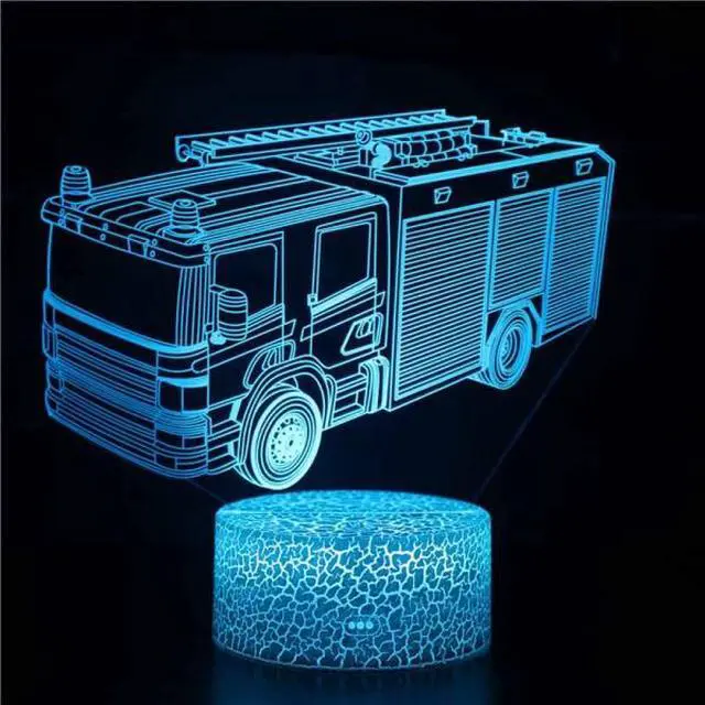 Main image of Weastlinks 3D Night Light Cool Truck Lorry Tractor Vehicle Engine Head LED Atmosphere Night Lamp for Kids Decorative Lamp Children Gifts