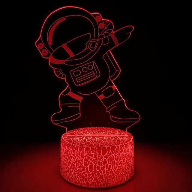 Main image of Weastlinks Spaceman 16 Colors Changing Acrylic LED Night Light 3D Creative Astronaut Restroom Decor Lamp for Boys and Girls Birthday Gift