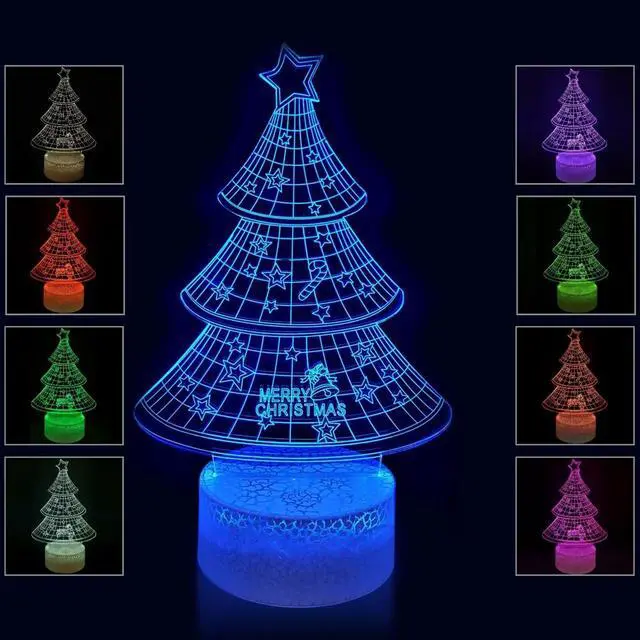 Main image of Weastlinks Anime Santa Claus Christmas 3D Acrylic Neon Sign Led Lamp Children's Night Lights for Table Lamp Home Party Decor Bedside Lamp