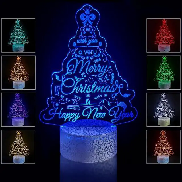 Main image of Weastlinks Anime Santa Claus Christmas 3D Acrylic Neon Sign Led Lamp Children's Night Lights for Table Lamp Home Party Decor Bedside Lamp
