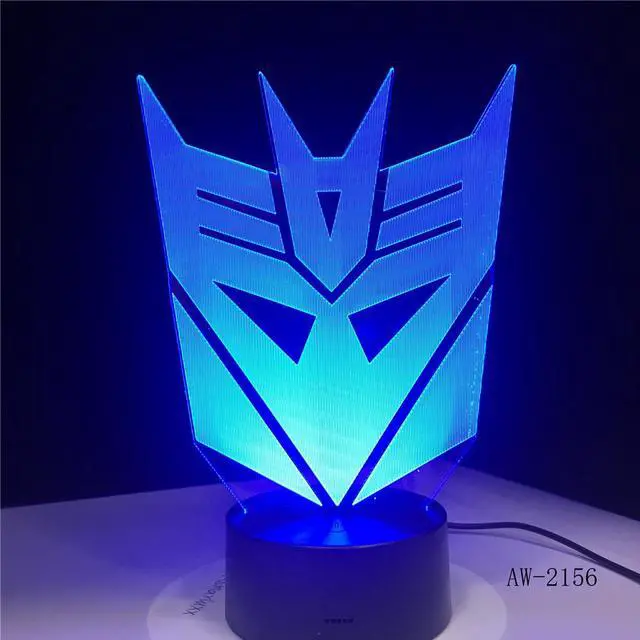 Main image of Weastlinks Optimus Prime Character Boy Gift Transformers 3D LED Illusion Desk Table RGB Night Light Colorful Lamp Kids Boys Birthday Gift