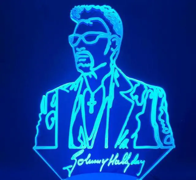 Main image of Weastlinks Johnny Hallyday Guitar Home Decoration Bright Base Remote Touch Color Changing Bedroom Nightlight Holiday Gift