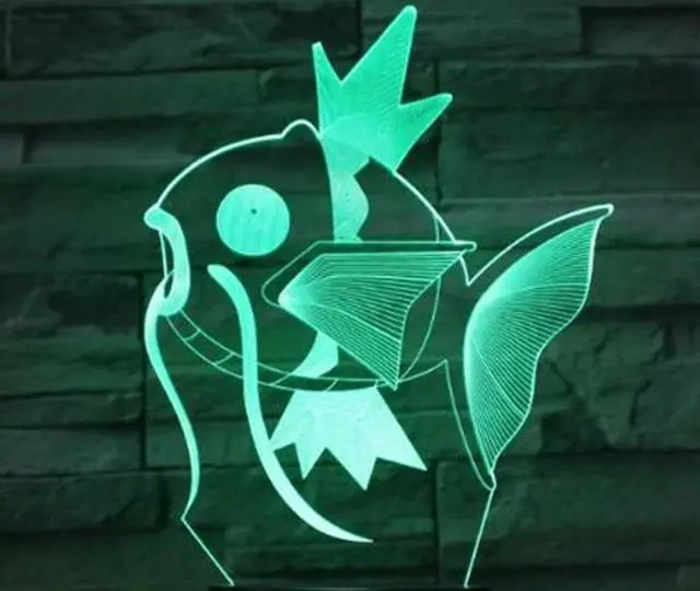 Main image of Weastlinks 3D LED Night Light Go Fishing 7 Color Change LED Lights USB Novelty Lamp Children's Night Light Atmosphere LED Desk Lamp