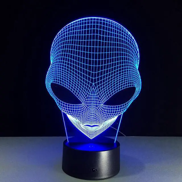 Main image of Weastlinks Alien 3D illusion Home Cafe Bar Decoration Lamp LED Touch Desk Night Light USB Charge 7Color Changing Table Lamp Child Gift