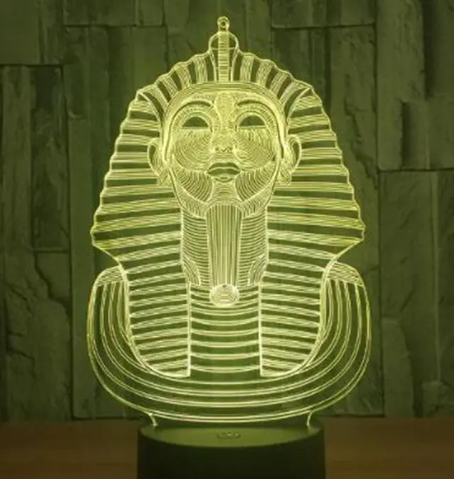 Main image of Weastlinks 3D Night Light Egypt Anubis 3D Bulbing Lamp Illusion Colors Changing Desk Light With Black Touch Base Decor Night Light