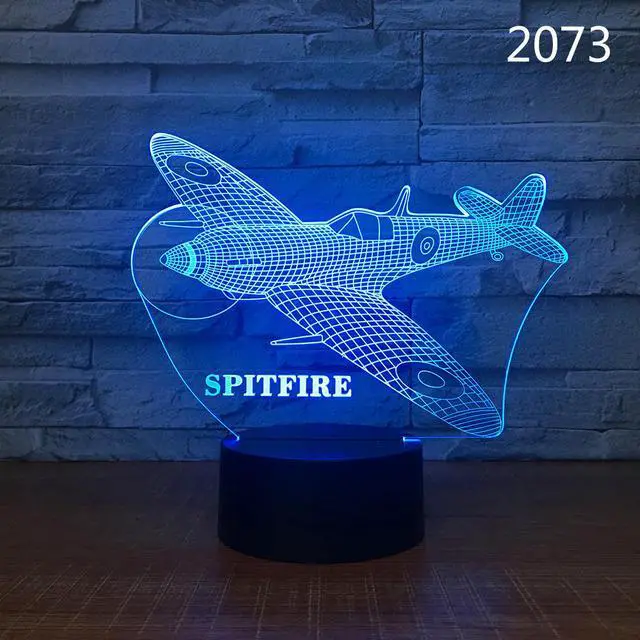 Main image of Weastlinks Airplane Model USB 3D LED Night Light Illusion Lampara Aeroplane Kids Gift Bedside Sleeping Light
