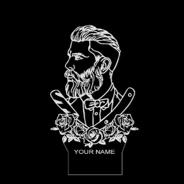 Main image of Weastlinks Barbershop Hair Hairdresser Haircut Business Beard Salon Man LED Night Lamp Custom Barber Shop Name Acrylic LED Edge Light Logo