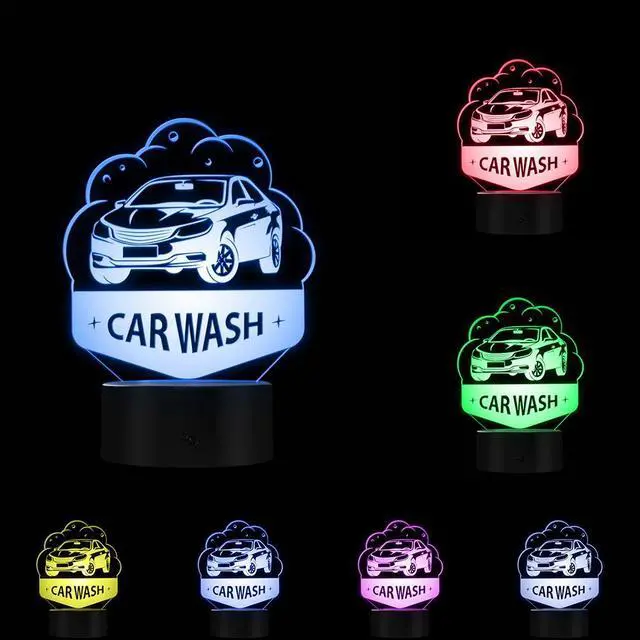 Main image of Weastlinks Tailor Shop Sewing Tools 3D Optical illusion Novelty Light Sewing Machine Seamstress Decorative Lighting Coffee Logo Sleepy Light Table Lamp