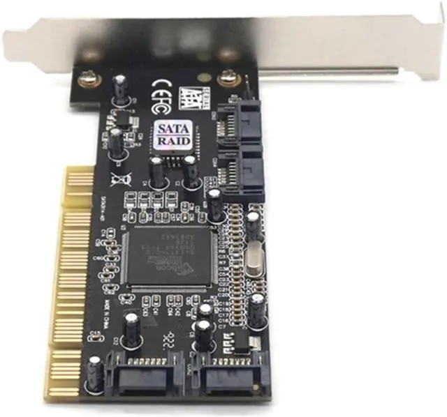 Alt view image 6 of 7 - Weastlinks Pci 4 Port Expansion Card Sata Controller Pci Raid Card Pci To Sata Adapter Sata Pci Converter Card For Desktop/Computer