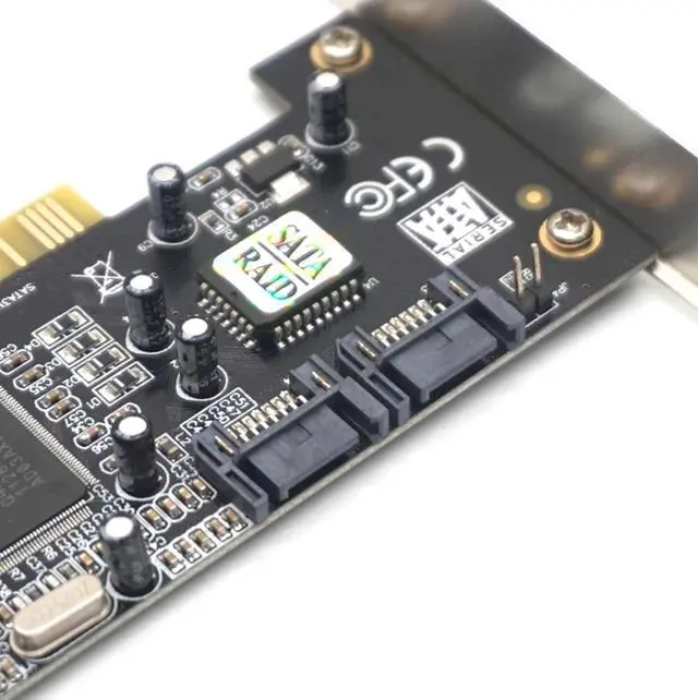Alt view image 4 of 7 - Weastlinks Pci 4 Port Expansion Card Sata Controller Pci Raid Card Pci To Sata Adapter Sata Pci Converter Card For Desktop/Computer
