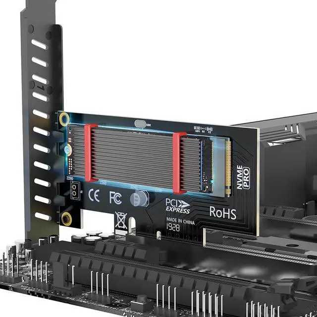 Alt view image 6 of 7 - Weastkinks M.2 SSD Heatsink, Aluminum PS5 Radiator Solid State Drives Cooler Silicone Thermal Pad For NVME NGFF M2 2280 PCI-E SSD
