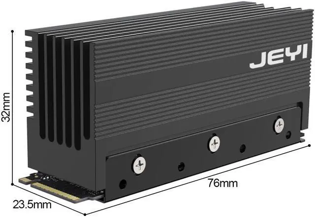 Alt view image 6 of 7 - Weastlinks Cooling Warship Dust-proof Heatsink Gold Bar NVME NGFF M.2 2280 Aluminum Sheet Thermal Conductivity Silicon Wafer Cooler