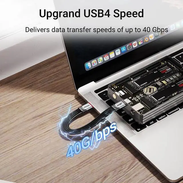 Alt view image 2 of 7 - Weastlinks USB 4.0 Cable, 40 Gb/s Data Transfer, 100W PD3.0 Power Charging, Compatible with Thunderbolt 4/3, USB-C and USB4 Devices