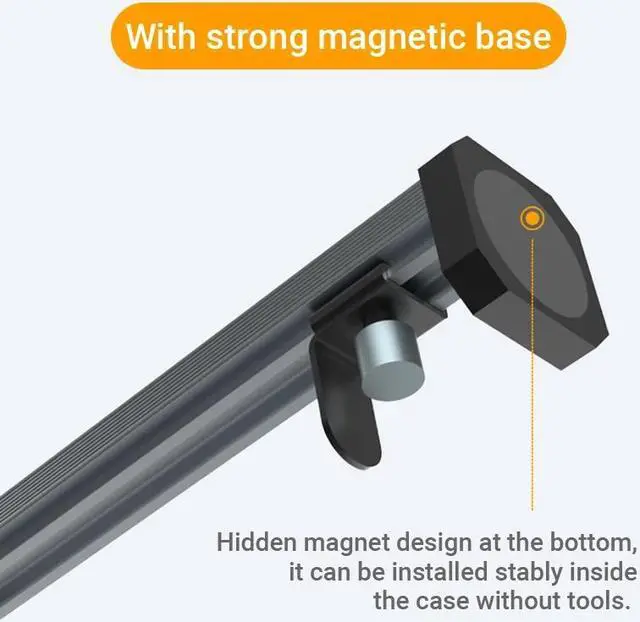 Alt view image 4 of 7 - Weastlinks RGB GPU Graphics Card Support Bracket Aluminum Alloy Video Card Holder, Built-in 5V ARGB SYNC Lamp, Adjustable Height