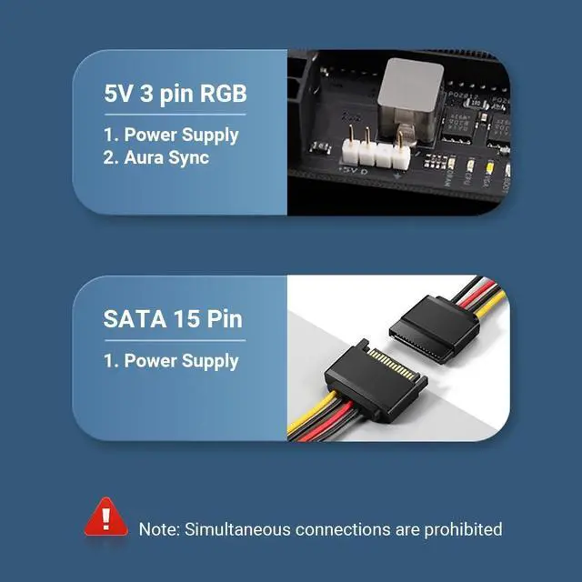 Alt view image 6 of 7 - Weastlinks RGB GPU Graphics Card Support Bracket Aluminum Alloy Video Card Holder, Built-in 5V ARGB SYNC Lamp, Adjustable Height