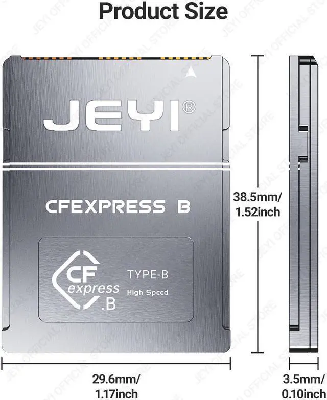 Alt view image 7 of 7 - Weastlinks CF-Express Type-B to 2230 NVMe M.2 SSD Adapter, PCIe 4.0 Expansion Memory CFexpress Card For CANON NIKON Z6/Z7/Z9/R3/R5