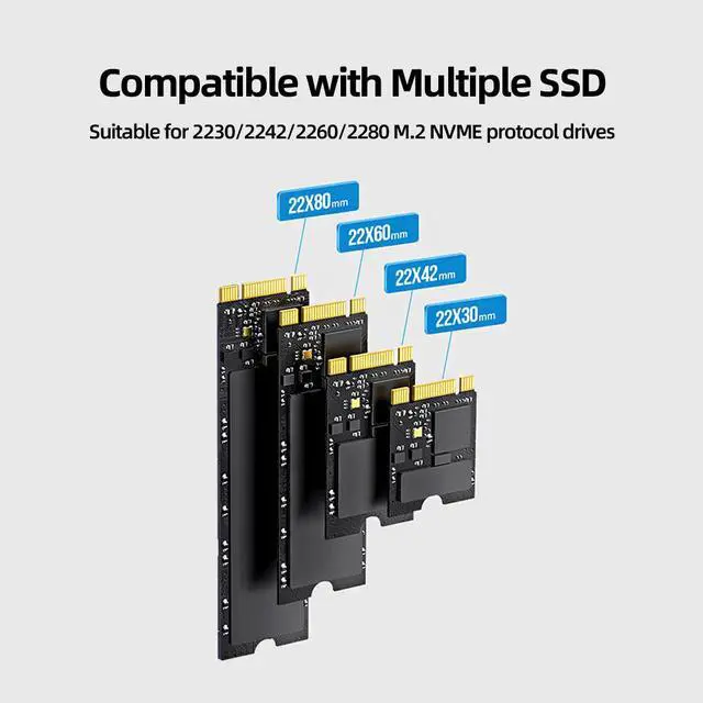 Alt view image 4 of 7 - Weastlinks Dual NVMe PCIe Adapter, JEYI M.2 NVMe SSD to PCI-e 4.0 x8/x16 Card Support M.2 (M Key) NVMe SSD 2280/2260/2242/2230