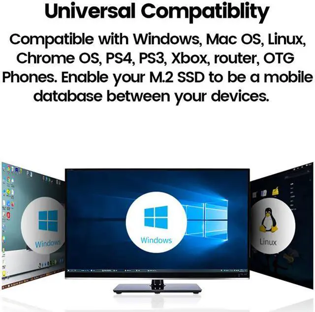 Alt view image 5 of 7 - Weastlinks M.2 NVME 2280 2230 SSD Enclosure, USB 3.2 10Gbps to NVME M-Key(B&M Key) External Solid State Drive Case
