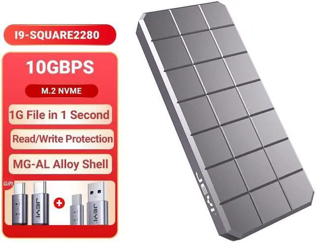 Main image of Weastlinks M.2 NVME 2280 2230 SSD Enclosure, USB 3.2 10Gbps to NVME M-Key(B&M Key) External Solid State Drive Case