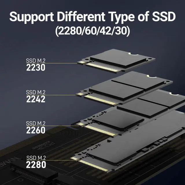 Alt view image 5 of 7 - Weastlinks NVMe NGFF and mSATA SSD PCIe 4.0/3.0 Adapter Card, 3 in 1 M.2 NVME to PCIE/M.2 SATA SSD to SATA III/mSATA to SATA Converter