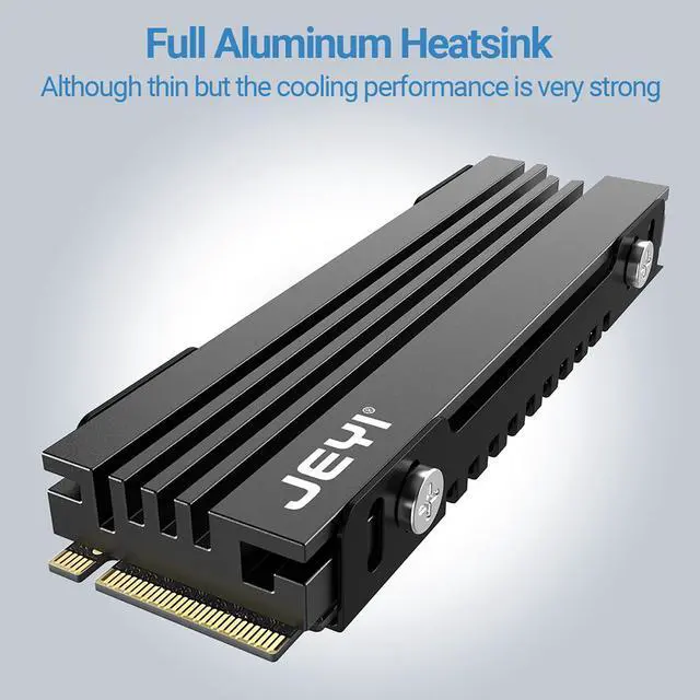 Alt view image 3 of 7 - Weastlinks 2-Pack M.2 Heatsink for PS5 / PC, Slim 7mm Height Low Profile Aluminum Convective NVMe Cooler, Passive Heat Sink with Fins