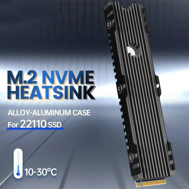 Main image of Weastlinks 22110 SSD Heatsink M.2 NVME Radiator Aluminum Alloy PS5 M.2 PCIE SATA SSD Efficient Radiator with Thermal Silicone pad