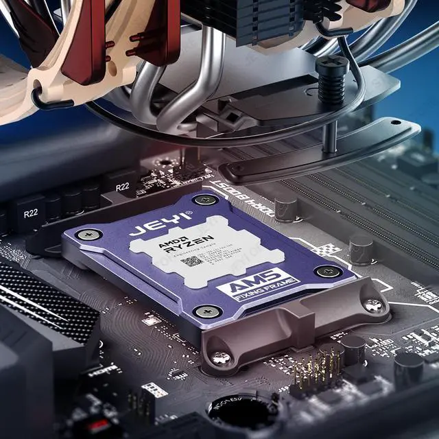 Alt view image 3 of 7 - Weastlinks AM5 CPU Anti-Bending Socket Frame Aluminum AMD Bending Corrector Fixing Holder for 7950X,7900X,7700X,6000X Anti-Warping