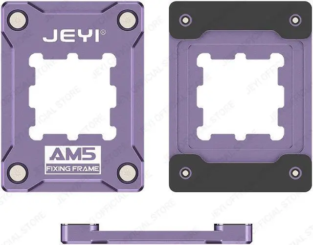 Alt view image 6 of 7 - Weastlinks AM5 CPU Anti-Bending Socket Frame Aluminum AMD Bending Corrector Fixing Holder for 7950X,7900X,7700X,6000X Anti-Warping