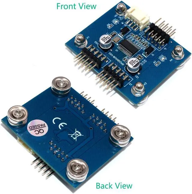 Alt view image 2 of 7 - Weastlinks Cable USB 9Pin Motherboard Header Splitter HUB 1 to 2 Extension Cable Adapter 9-Pin Connectors with SATA Power Cable Magnet Foot