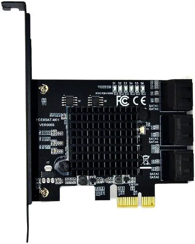 Main image of Weastlinks Marvell 88SE9215 Chip PCI Express SATA 3 PCIE SATA PCI-E PCI E SATA Card/Expansion/Controller/HUB/Multiplier Port SATA 3.0 SATA3