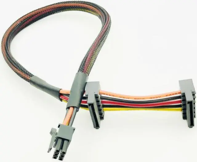 Alt view image 6 of 7 - Weastlinks HDD SSD SATA Power Cable for Dell Vostro 3668 3667 3650 SATA Hard Drive SSD Power Supply 6Pin to Dual SATA Connector Adapter NEW