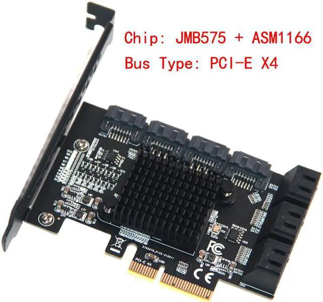Main image of Weastlinks Chi a Mining Riser 10 Port PCIE SATA Card PCI Express SATA Controller PCIE to SATA3 Expansion Card PCI E X4 SATA 3 6Gbps ASM1166