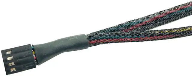 Alt view image 5 of 7 - Weastlinks Mainboard CPU 4 PIN Fan Extention Cables PWM 4P Adapter Cable Computer Case Mainboard 4 PIN Power Cables Connectors Fan Splitter