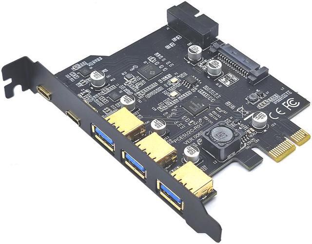 PCIE to 2 Port USB C Expansion Card Adapter 10Gbps, PCI-E