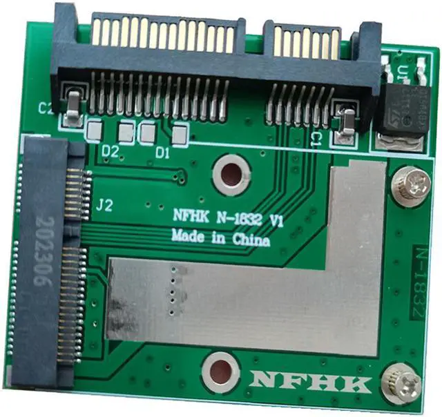 Alt view image 3 of 7 - Weastlinks mSATA SSD to 2.5'' SATA III 6.0Gbps Adapter Converter Riser Card Module Board Mini PCIE SSD Adapter Expansion Card for Laptop PC