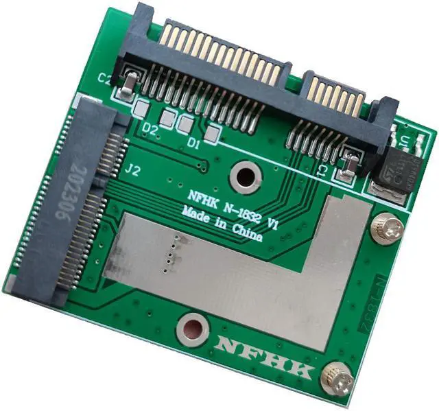 Alt view image 2 of 7 - Weastlinks mSATA SSD to 2.5'' SATA III 6.0Gbps Adapter Converter Riser Card Module Board Mini PCIE SSD Adapter Expansion Card for Laptop PC