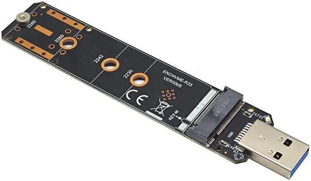 Alt view image 3 of 7 - Weastlinks NVME USB Adapter M.2 NVMe to USB 3.1 SSD Adapter 10Gbps USB3.1 Gen 2 RTL9210 Chips For M Key M2 NVMe 2230 2242 2260 2280 M.2 SSD
