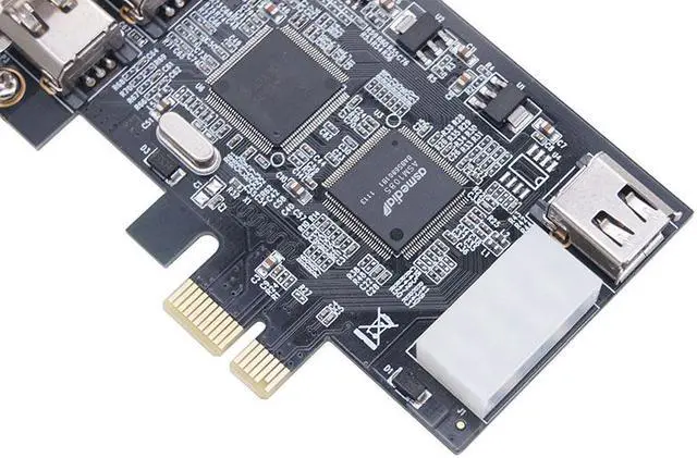 Alt view image 6 of 7 - Weastlinks 4 Ports 1394A Expansion Card PCI-E 1X to IEEE 1394 DV Video Adapter 1x 4Pin 3x 6Pin 1394 Controller Firewire Card for Desktop PC