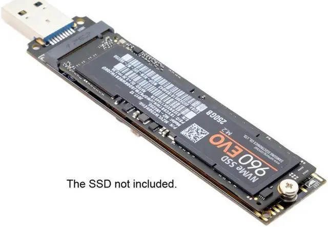 Alt view image 3 of 7 - Weastlinks M.2 NVME SSD to USB 3.1 Adapter PCI-E to USB-A 3.0 Internal Converter Card 10Gbps USB3.1 Gen 2