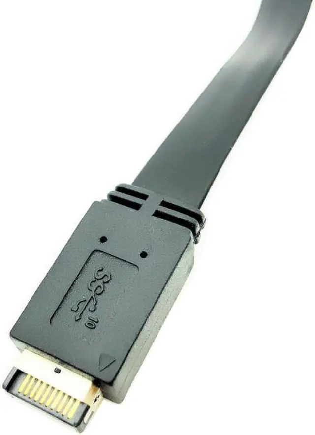 Alt view image 6 of 7 - Weastlinks USB 3.1 Front Panel Header Type-E To USB-C Type C Female Connector Extension Wire Cable +Panel Mount Screw Type E Connector