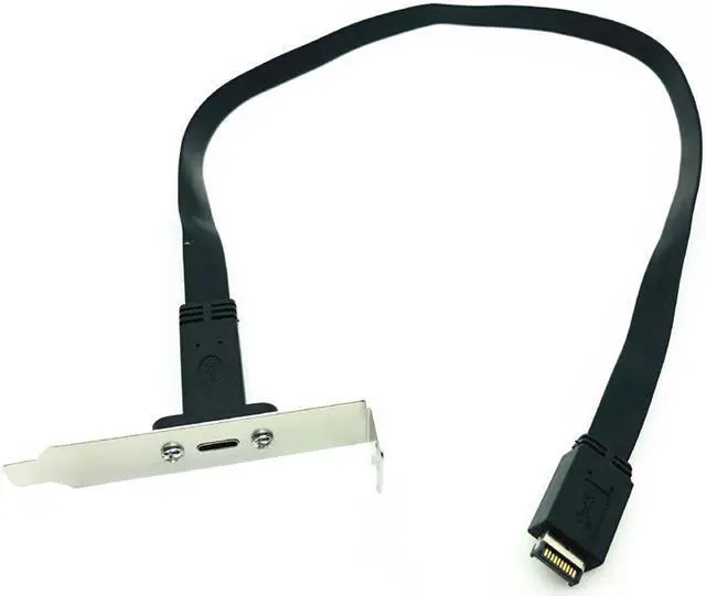 Alt view image 2 of 7 - Weastlinks USB 3.1 Front Panel Header Type-E To USB-C Type C Female Connector Extension Wire Cable +Panel Mount Screw Type E Connector