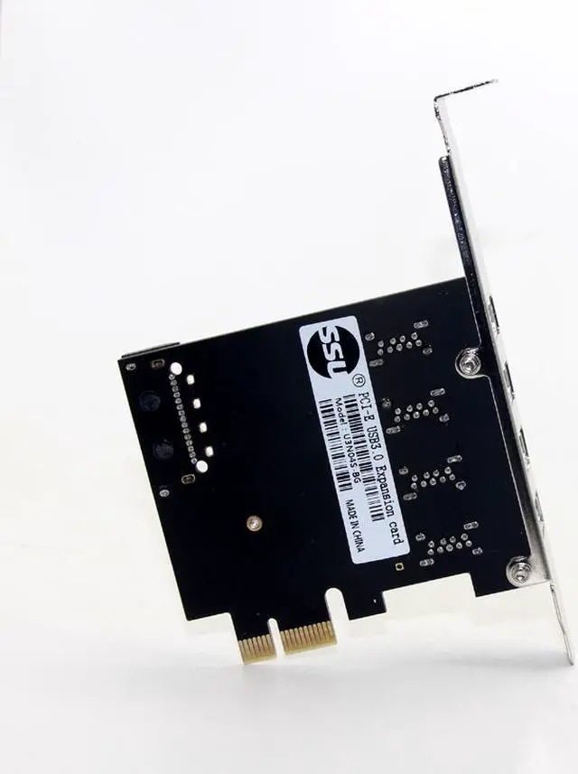 Alt view image 6 of 7 - Weastlinks 4 Port USB 3.0 5Gbps PCI-Express X1 Card Adapter HUB Support Low Profile Bracket