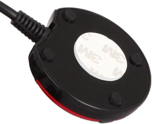 Alt view image 3 of 7 - Weastlinks Computer Switch Power Supply on/off Reset HDD Push Round big Button Switch with 160cm Cable Bracket For Desktop PC Computer Host