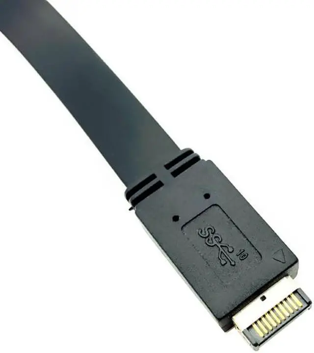 Alt view image 4 of 7 - Weastlinks USB 3.1 Front Panel Header Type-E To USB-C Type C Female Connector Extension Wire Cable +Panel Mount Screw Type E Connector