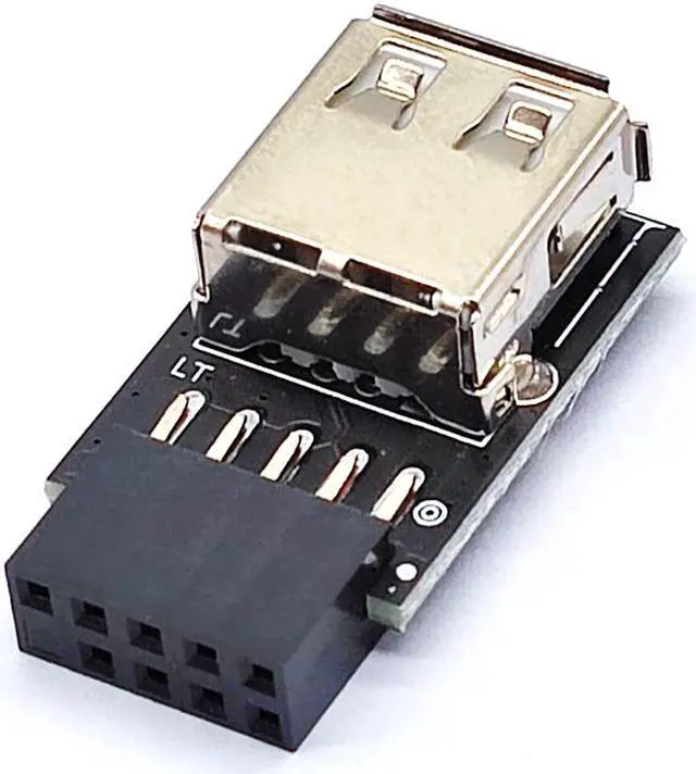 Main image of Weastlinks 9pin to USB Adapter Connector PC Internal Motherboard 9pin to USB 2.0 Type A Female Converter