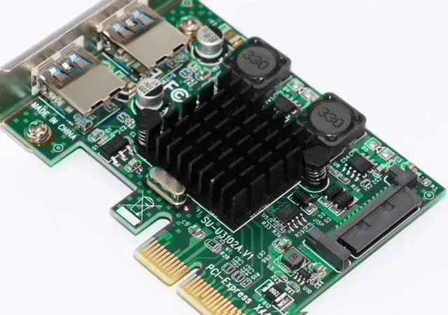 Alt view image 6 of 7 - Weastlinks USB 3.1 PCI Express Card 2-Ports Superspeed USB 3.1 10Gbps Raiser Adapter PCIE PCI-E 3.0 X4 ASMedia ASM3142 Chipset for Desktop