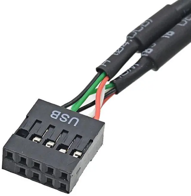 Alt view image 4 of 7 - Weastlinks HUB USB 2.0 USB 3.0 4 Port Front Panel USB3.0 Hub Splitter Internal Combo Bracket Adapter for Desktop 3.5 Inch Floppy Bay