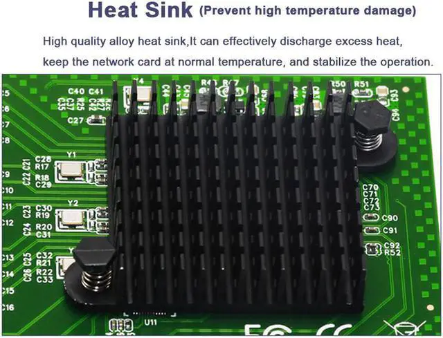 Alt view image 4 of 7 - Weastlinks Network Cards LAN Card Ethernet Network Adapter Ethernet Lan Adapter Network Card 4 Port RJ-45 PCI Express Free Internet