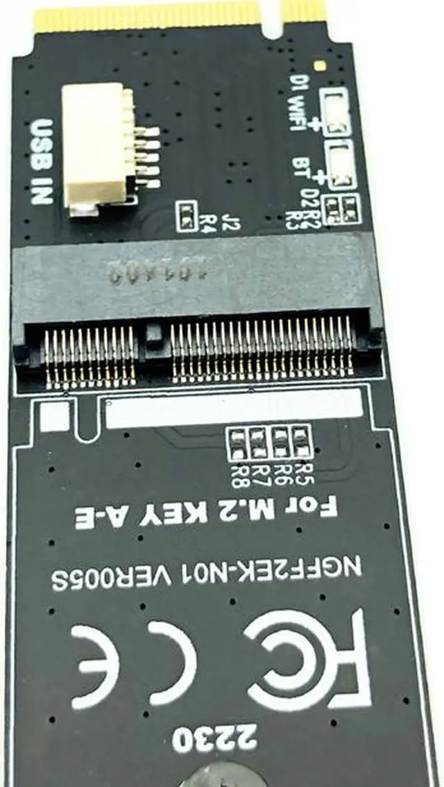 Alt view image 4 of 7 - Weastlinks M.2 M-Key to A + E Key NGFF Slot Wifi Wireless Network Card M.2 NGFF PCI Express to E Key Card M-Key to A-E Key M.2 Wifi Adapter